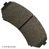 089-1654 by BECK ARNLEY - PREMIUM BRAND BRAKE PADS