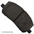 089-1658 by BECK ARNLEY - PREMIUM BRAND BRAKE PADS