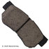 089-1672 by BECK ARNLEY - PREMIUM BRAND BRAKE PADS