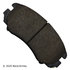 089-1706 by BECK ARNLEY - PREMIUM BRAND BRAKE PADS