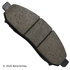 089-1726 by BECK ARNLEY - PREMIUM BRAND BRAKE PADS