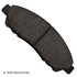 089-1816 by BECK ARNLEY - PREMIUM BRAND BRAKE PADS