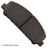 089-1833 by BECK ARNLEY - PREMIUM BRAND BRAKE PADS