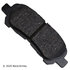 089-1885 by BECK ARNLEY - PREMIUM BRAND BRAKE PADS