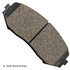 089-1842 by BECK ARNLEY - PREMIUM BRAND BRAKE PADS