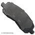 089-1656 by BECK ARNLEY - PREMIUM BRAND BRAKE PADS