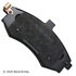 089-1707 by BECK ARNLEY - PREMIUM BRAND BRAKE PADS