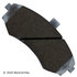 085-1707 by BECK ARNLEY - PREMIUM ASM BRAKE PADS