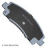 085-1722 by BECK ARNLEY - PREMIUM ASM BRAKE PADS