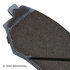 085-1843 by BECK ARNLEY - PREMIUM ASM BRAKE PADS