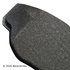 089-1587 by BECK ARNLEY - PREMIUM BRAND BRAKE PADS