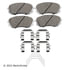 085-7050 by BECK ARNLEY - PREMIUM ASM PADS W / HARDWARE
