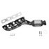 641353 by ANSA - Federal / EPA Catalytic Converter - Direct Fit w/ Integrated Manifold
