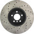 127.34060L by STOPTECH - Sport Drilled & Slotted Brake Rotor, Front Left