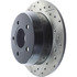 127.67043R by STOPTECH - Sport Drilled & Slotted Brake Rotor, Rear Right