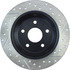 127.67043R by STOPTECH - Sport Drilled & Slotted Brake Rotor, Rear Right