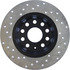 128.33129L by STOPTECH - Sport Cross Drilled Brake Rotor, Rear Left
