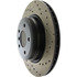 128.34080L by STOPTECH - Sport Cross Drilled Brake Rotor, Rear Left