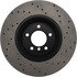 128.34093R by STOPTECH - Sport Cross Drilled Brake Rotor, Front Right