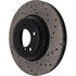 128.34093L by STOPTECH - Sport Cross Drilled Brake Rotor, Front Left