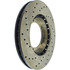 128.37018L by STOPTECH - Sport Cross Drilled Brake Rotor, Front Left
