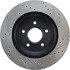 127.62060R by STOPTECH - Sport Drilled & Slotted Brake Rotor, Front Right