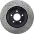 128.61086R by STOPTECH - Sport Cross Drilled Brake Rotor, Front Right