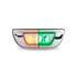 TLED-C100AG by TRUX - Cab Marker Light, Dual Revolution, Amber/Green, for Kenworth T680/T700/Peterbilt 579