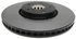 18A2589 by ACDELCO - Disc Brake Rotor, Front, LH, Gold-Black Hat