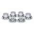 THUB-C7 by TRUX - Wheel Accessories - Hub Cover Kit, Front & Rear, Chrome, Plastic, with Push-On Nut Covers