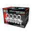 TRUX THUB-C5 Trailer Axle Hub Cap Wheel Accessories - Hub Cap Kit, Chrome, Metal, for Trailers