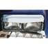 TRUX TK1219 Headlight Visor Double Headlight Visor for Kenworth, Stainless Steel