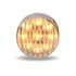 TLED-2TA by TRUX - Marker Light, 2" Round, Clear Ribbed Amber, LED (9 Diodes)