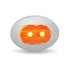 TLED-B4A by TRUX - Marker Light, Mini Button, Oval, Amber, LED, 3 Wire