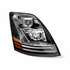 TLED-H18 by TRUX - LED Projector Headlight, Assembly, RH, Chrome, for Volvo VNL
