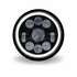 TLED-H70 by TRUX - Projector Headlight, LED, 7", Round, Black, with White Halo (1320 Lumens)