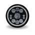 TLED-H70 by TRUX - Projector Headlight, LED, 7", Round, Black, with White Halo (1320 Lumens)