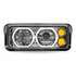 TLED-H120 by TRUX - LED Projector Headlight Assembly, LH, Rectangular Halo, Chrome