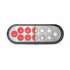 TLED-OX60R by TRUX - Stop, Turn, Tail & Backup Light, Oval, Dual Revolution, Red/White Stop, Turn & Tail, LED (12 Diodes)