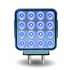 TLED-SDXB by TRUX - Dual Revolution, Double Face, Double Post, Square, LED, Amber/Red/Blue (44 Diodes)