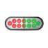 TLED-OXRG by TRUX - Stop, Turn & Tail Light, Oval, Dual Revolution, Red/Green, LED