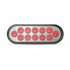 TLED-OXRB by TRUX - Stop, Turn & Tail Light, Oval, Dual Revolution, Red/Blue, LED