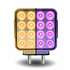 TLED-SDXP by TRUX - Dual Revolution, Double Face, Double Post, Square, LED, Amber/Red/Purple (44 Diodes)