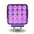 TLED-SDXP by TRUX - Dual Revolution, Double Face, Double Post, Square, LED, Amber/Red/Purple (44 Diodes)