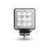 TLED-U118 by TRUX - Work Light, Next Generation, Universal, White, Square, with 360° Side Diodes & Amber Strobe (33 Diodes), 4000 Lumens