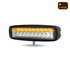 TLED-W4 by TRUX - Work Light, LED, Universal, White, Rectangular, High Powered LED, with Amber Strobe, 18 Diodes, 1400 Lumens