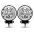 TLED-U102 by TRUX - Work Light, Next Generation, Universal, White, Round, with Side Diodes, 9 Diodes, 4300 Lumens (Pair)