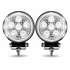 TLED-U102 by TRUX - Work Light, Next Generation, Universal, White, Round, with Side Diodes, 9 Diodes, 4300 Lumens (Pair)