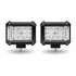 TLED-U106 by TRUX - Work Light, Cube, with Amber Side Strobe, 19 Diodes, Pair, 3600 Lumens