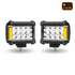 TLED-U106 by TRUX - Work Light, Cube, with Amber Side Strobe, 19 Diodes, Pair, 3600 Lumens